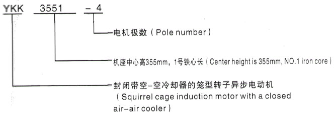 YKK系列(H355-1000)高压鄂州三相异步电机西安泰富西玛电机型号说明